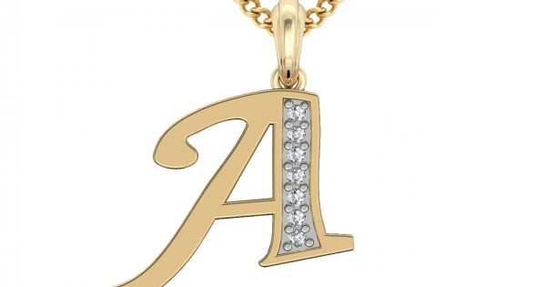 Buy Alphabet M Gold Pendant Online From Kisna