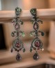 Chandelier Earrings with Tourmaline